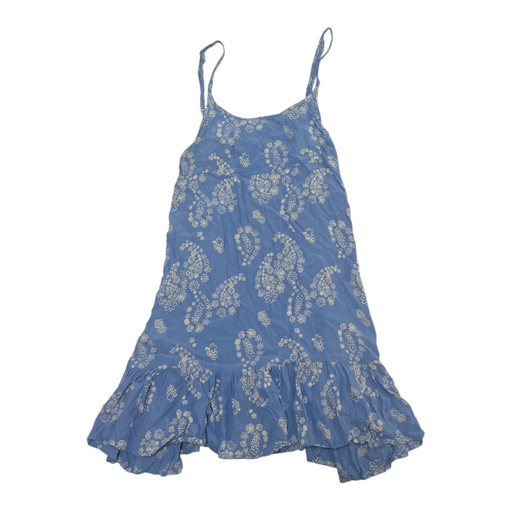Baby Blue Paisley Mini Dress